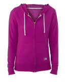 Russel Athletic 64ZTTX Women's Essential Jersey Full-Zip Hoodie Very Berry/ Oxford