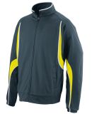 Augusta Sportswear 7710 Rival Jacket Slate/ Power Yellow/ White