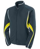 Augusta Sportswear 7712 Women's Rival Jacket Slate/ Power Yellow/ White