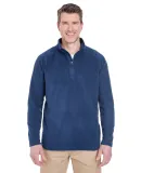 UltraClub 8180 Adult Cool & Dry Quarter-Zip Microfleece NAVY