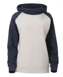 Ouray 82066 - Women's Asym Redux Hood Oatmeal Heather/Navy Heather