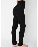 American Apparel 8375W Ladies' Cotton/Spandex Yoga Pant Black