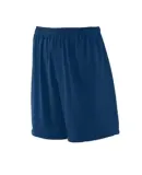 Augusta Sportswear 843 Youth Tricot Mesh Short/Tricot Lined Navy