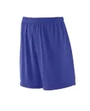 Augusta Sportswear 843 Youth Tricot Mesh Short/Tricot Lined Purple