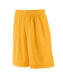 Augusta Sportswear 849 Youth Long Tricot Mesh Short/Tricot Lined Gold