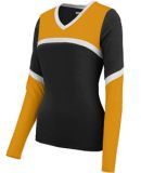 Augusta Sportswear 9211 Girls' Cheerflex Rise Up Shell Black/ Gold/ White