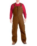 Dickies Workwear TB246 Unisex Sanded Duck Insulated Bib Overall BROWN DUCK _2XL