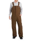 Dickies Workwear TB246 Unisex Sanded Duck Insulated Bib Overall TIMBR BROWN _ 2XL