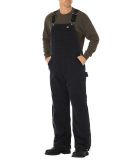 Dickies Workwear TB244 Unisex Sanded Duck Insulated Bib Overall RINSED BLACK _5XL