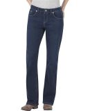 Dickies Workwear FD138 Ladies' Relaxed Boot Cut Denim Jean Pant MED STONEWASH _24