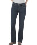 Dickies Workwear FD138 Ladies' Relaxed Boot Cut Denim Jean Pant ANTIQUE DARK _04