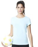 1004 All Sport Ladies' Bamboo Contrast Stitch T-shirt