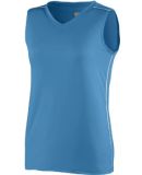 Augusta Sportswear 1350 Women's Storm Jersey Columbia Blue/ White