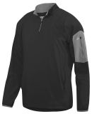 Augusta Sportswear 3311 Preeminent Half-Zip Pullover Black/ Graphite