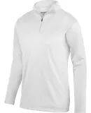 Augusta Sportswear 5507 Wicking Fleece Quarter-Zip Pullover White