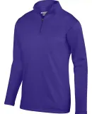 Augusta Sportswear 5507 Wicking Fleece Quarter-Zip Pullover Purple