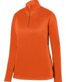 Augusta Sportswear 5509 Women's Wicking Fleece Quarter-Zip Pullover Orange