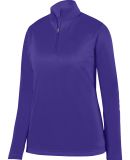 Augusta Sportswear 5509 Women's Wicking Fleece Quarter-Zip Pullover Purple