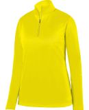 Augusta Sportswear 5509 Women's Wicking Fleece Quarter-Zip Pullover Power Yellow