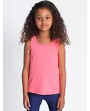 American Apparel BB108W Toddler Poly-Cotton Tank Neon Heather Pink