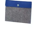 BG653S Port Authority® Felt Tablet Sleeve Royal/Flt Grey