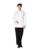 Dickies DC591 Traditional Chef Hat WHITE/ BLACK