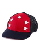 Alternative H0114H Star Trucker Cap NAVY/ RED/ WHT