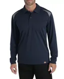 Dickies Workwear LL606 Men's Long-Sleeve Performance Polo DARK NAVY/ SMOKE