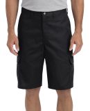 Dickies Workwear LR600 Men's 11 Regular Fit Industrial Cargo Short BLACK _30