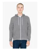 MT497W Unisex Salt And Pepper Hooded Zip Sweatshirt Peppered Grey