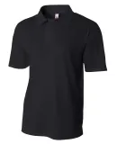 N3262 A4 Drop Ship Men's Textured Polo Shirt BLACK