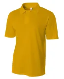 N3262 A4 Drop Ship Men's Textured Polo Shirt GOLD