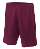 N5274 A4 Adult Utility Mesh Shorts MAROON