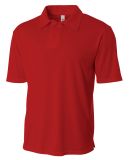 NB3261 A4 Youth Circular-Knit Performance Polo SCARLET RED