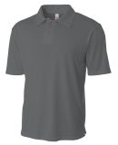 NB3261 A4 Youth Circular-Knit Performance Polo GRAPHITE