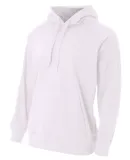 NB4237 A4 Drop Ship Youth Solid Tech Fleece Hoodie WHITE