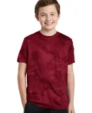 YST370 Sport-Tek® Youth CamoHex Tee Deep Red