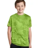 YST370 Sport-Tek® Youth CamoHex Tee Lime Shock