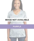 LST370 Sport-Tek® Ladies CamoHex V-Neck Tee Purple