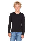 BELLA+CANVAS 3501Y Youth Long-Sleeve T-Shirt in Black