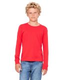 BELLA+CANVAS 3501Y Youth Long-Sleeve T-Shirt in Red