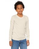 BELLA+CANVAS 3501Y Youth Long-Sleeve T-Shirt in Natural