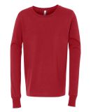 BELLA+CANVAS 3501Y 100% Cotton Youth Long-Sleeve T in Red
