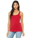 BELLA 6488 Womens Loose Tank Top in Red