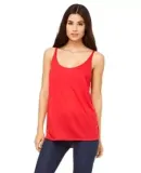 BELLA 8838 Womens Flowy Tank Top in Red