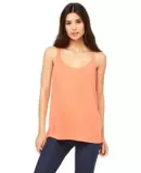 BELLA 8838 Womens Flowy Tank Top in Coral