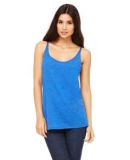 BELLA 8838 Womens Flowy Tank Top in Tr royal triblnd