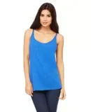 BELLA 8838 Womens Flowy Tank Top in Tr royal triblnd