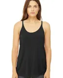 BELLA 8838 Womens Flowy Tank Top in Black