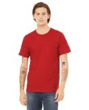 BELLA+CANVAS 3091 Unisex Heavyweight Cotton T-Shir in Red